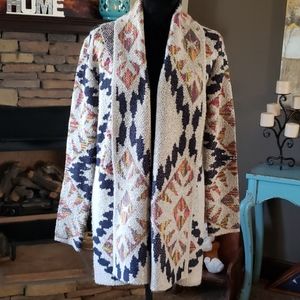 Southwestern Print Sweater